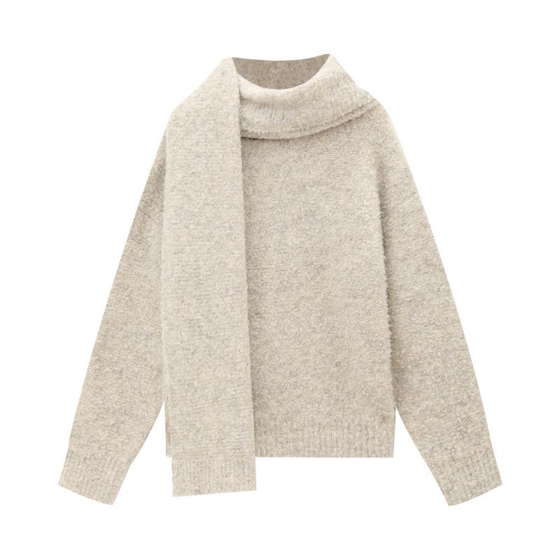 

Женский свитер-двойка в корейском стиле из буклированной пряжи Nancy & Love One Size