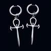 Mysterious Gothic Vampire Cross Earrings
