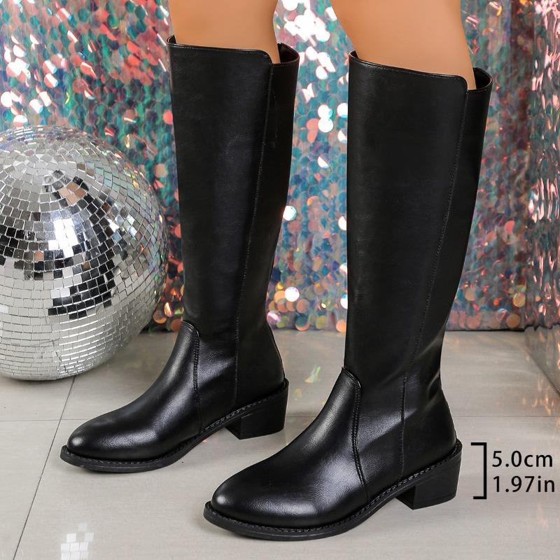 Plus-size Long Boots, Women's Shoes, Knight Boots, High Boots, Leather Boots, Long Boots, Women's Boots