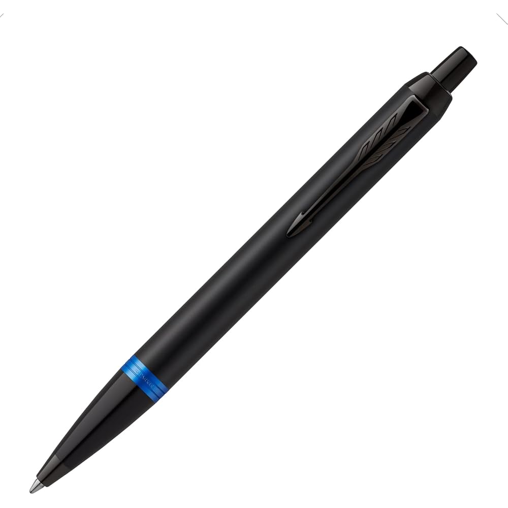 PARKER Parker Ballpoint Pen IM Marine Blue Ring BT Medium, Oily Type, Gift Box Included, Regular ...