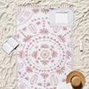 2-in-1 Beach Towel Convertible Backpack Backpack with Towel And Inner Zipper Pocket