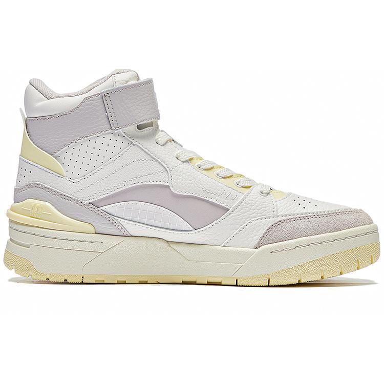 Li Ning Synthetic Leather Cushioning, Slip Resistant, Abrasion Resistant, Coverage, Lightweight High Top ABCS086-3