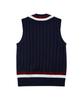 Brooks Brothers Tennis V-Neck Vest (Navy) (Bbwvmf8475Qes)