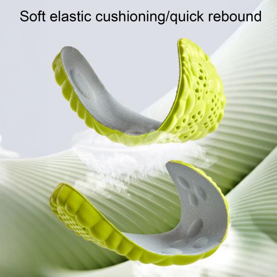 Yousheng Breathable Insoles Shock Absorption Fast Drying Shoe Inserts Running Sports Insoles Moisture Absorbing Running Orthopedic Care Insoles