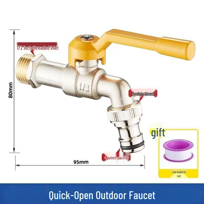 

Уличный морозостойкий кран с защитой от кражи и кодовым замком - Однорычажный кран для холодной воды с большим потоком для стиральных машин