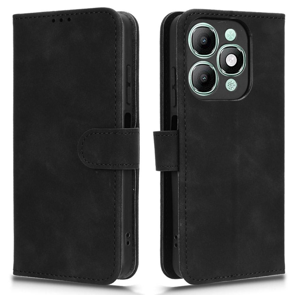 For Itel A90 4G Leather Case Skin Feel Anti Drop Wallet Flip Phone Cover