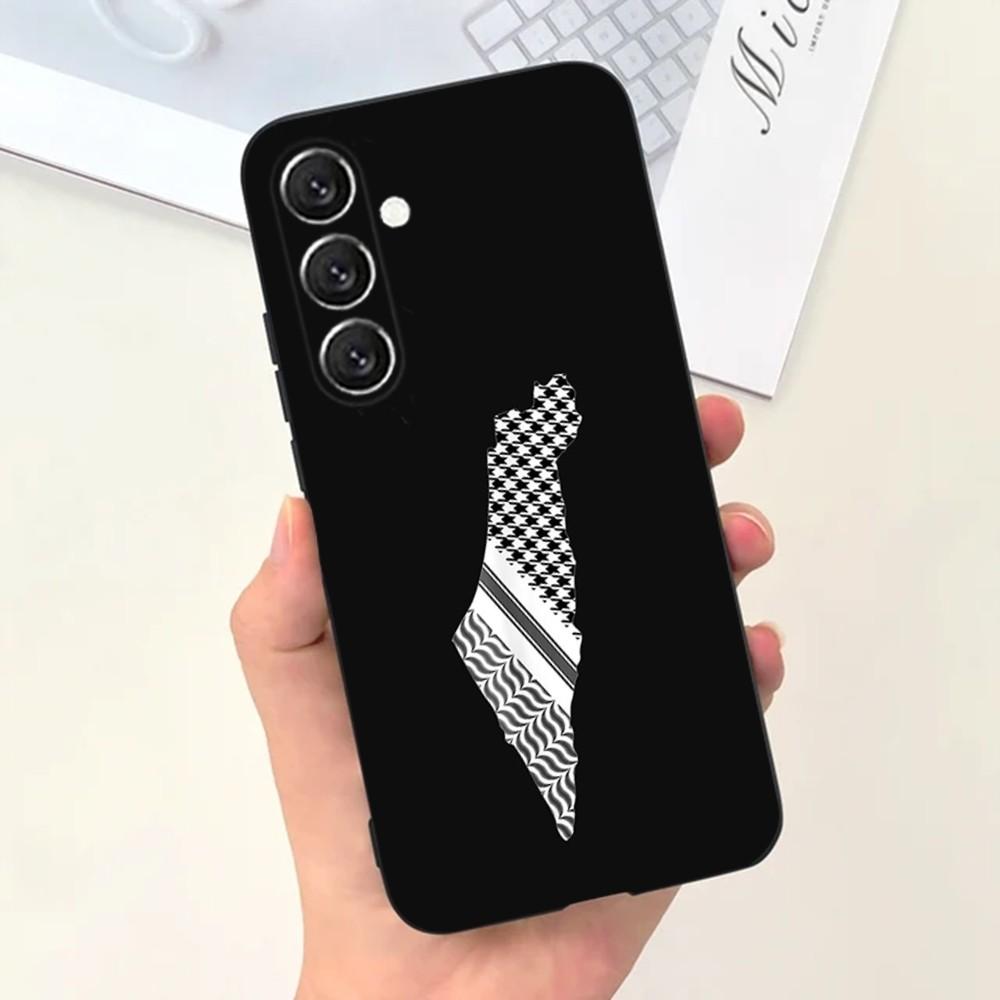 

P-Palestine-es-F-Flag MAP Phone Case For Samsung S25,S24,S21,S22,S23,S30,Ultra,S20,Plus,Fe,Lite,Note,10,9,5G Black Cover Samsung S22ULTRA5G