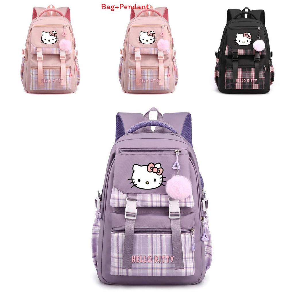 Hello Kitty School Backpack For Girls And Boys With Urban Minimalist Style And Airflow Design For Travel