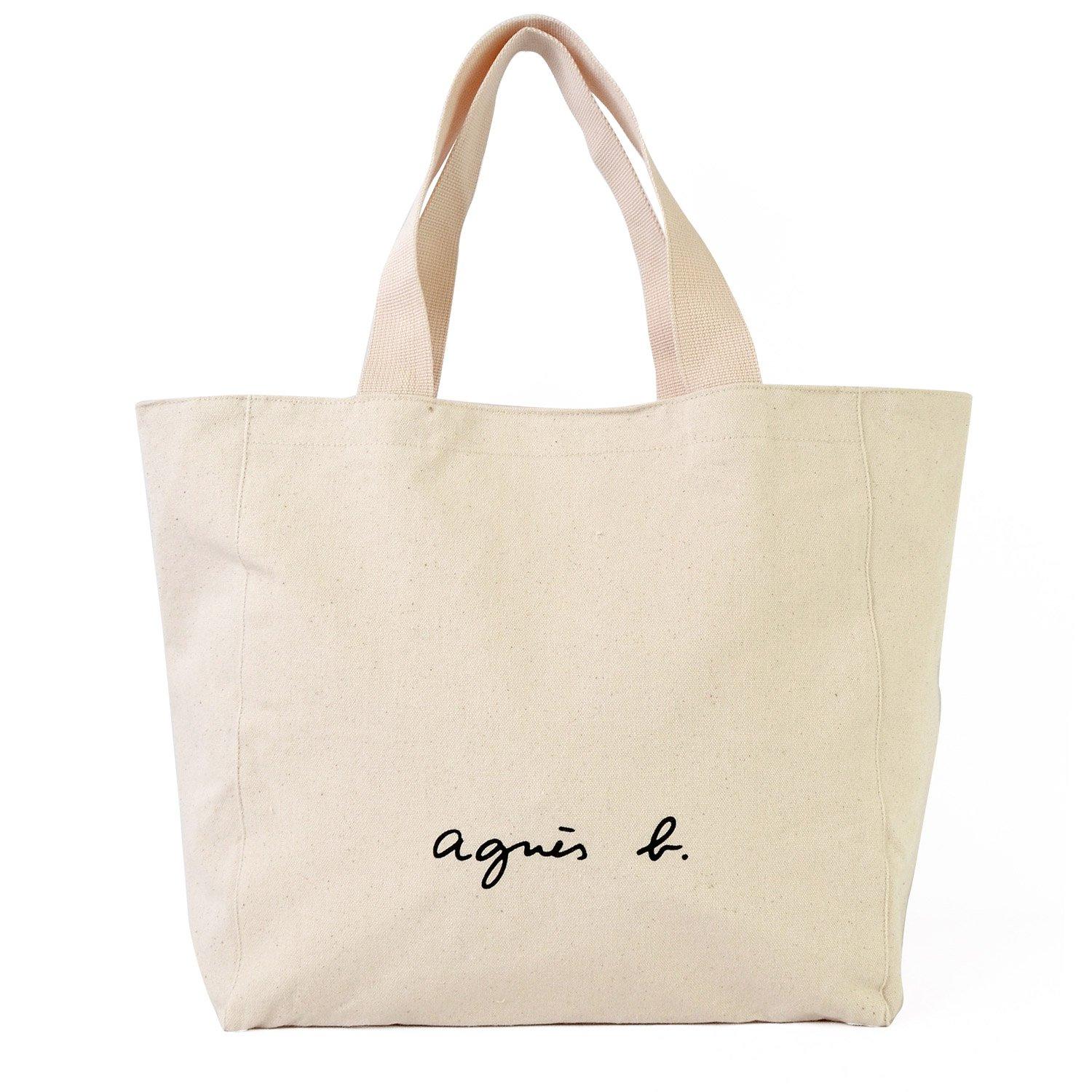 

agnes VOYAGE cotton tote bag b. (ivory) білий