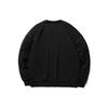 Li-Ning Sports Fashion Series Loose Round Neck Pullover Sweatshirt Unisex Tops Black AWDRH35-3