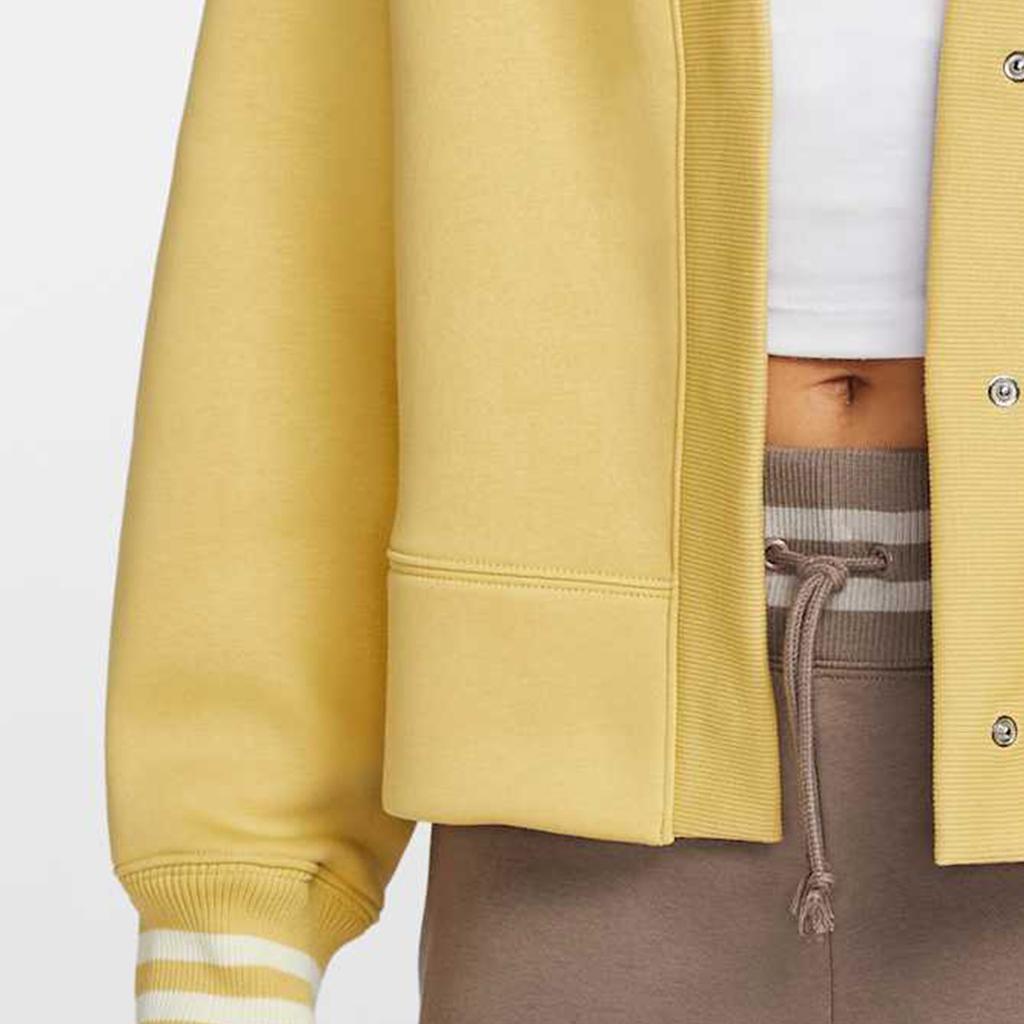 New Nike Sportswear Phoenix Fleece SS25 Jacket Women's Yellow HJ0947-700