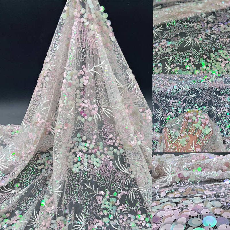 Beads Sequined High Quality DIY Fabric Pink Branches 9mm