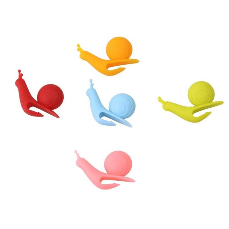 100pcs Cute Silicone Snail Tea Bag Holder