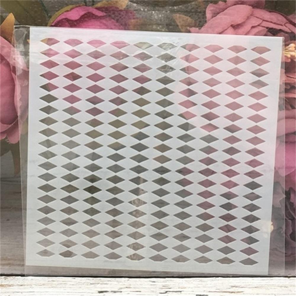 9Pcs/Set 13cm Bubble Dot Flower Arrow Texture DIY Craft Layering Stencils Painting Scrapbooking Embossing Album Template