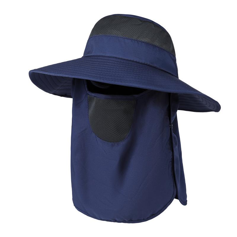 Sunscreen Hat Men'S Fishing Hat Summer Bucket Hat Outdoor Climbing Sun Hat Face Cover Uv Protection Sun Hat