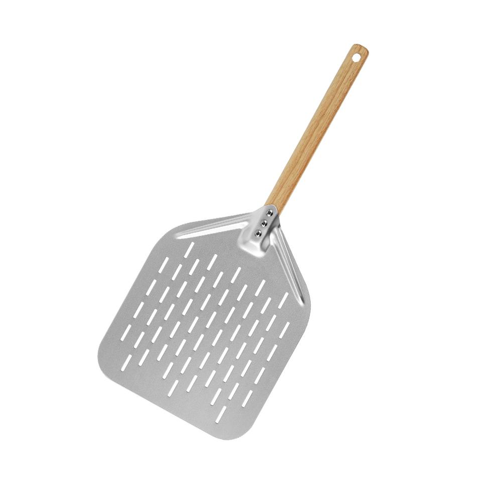 12inch Pizza Peel Aluminium Alloy Pizza Shovel Long Handle Pizza Paddle Spatula Nonstick Round Pan Baking Turner Accessorie