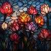 A 5D Glass-Style Lotus Full Diamond Painting Kit, Perfect for Projects in Offices, Cafes, Home Decor, Living Rooms, Bedrooms, And Hallways. an Ideal G