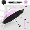 Automatic 60-Rib Folding Umbrella with UV Sun Protection
