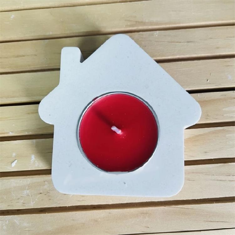 House Candlestick Molds for Candle Holder Tealight Stand