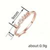 Love Exquisite Ring Women, Micro-Inlaid Zircon Simple Ring, Elegant Design Jewelry