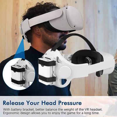 Neues Verbessertes Elite Kopfband Für Oculus Quest 2 Zubehör Verstellbarer Entlastender Kopfdruck Halo-Gurt Mit Batteriehalter