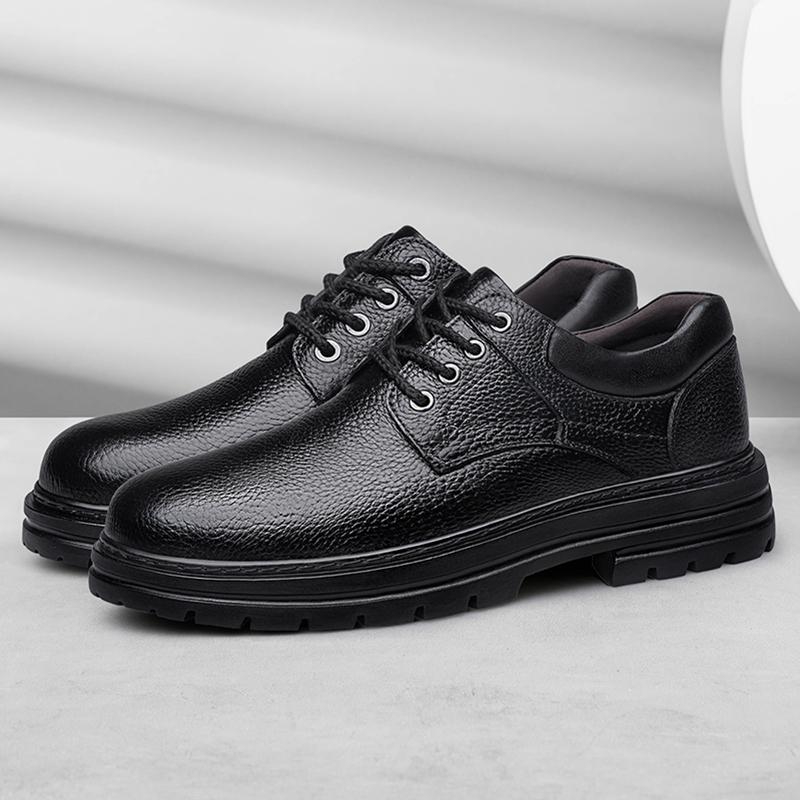 Fashion High Quality Brand Men's Genuine Leather Casual Shoes Wear-resistant Oxford Shoes Outdoor Breathable Men's Hiking Travel Shoes