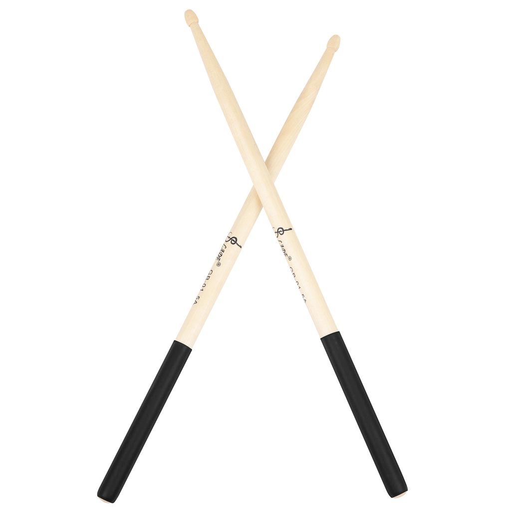 SLADE 3 Pairs 5A Drum Sticks Maple Wood Drumsticks Triangular Tip Non Slip Rubber Handle Musical Instrument Drum Set
