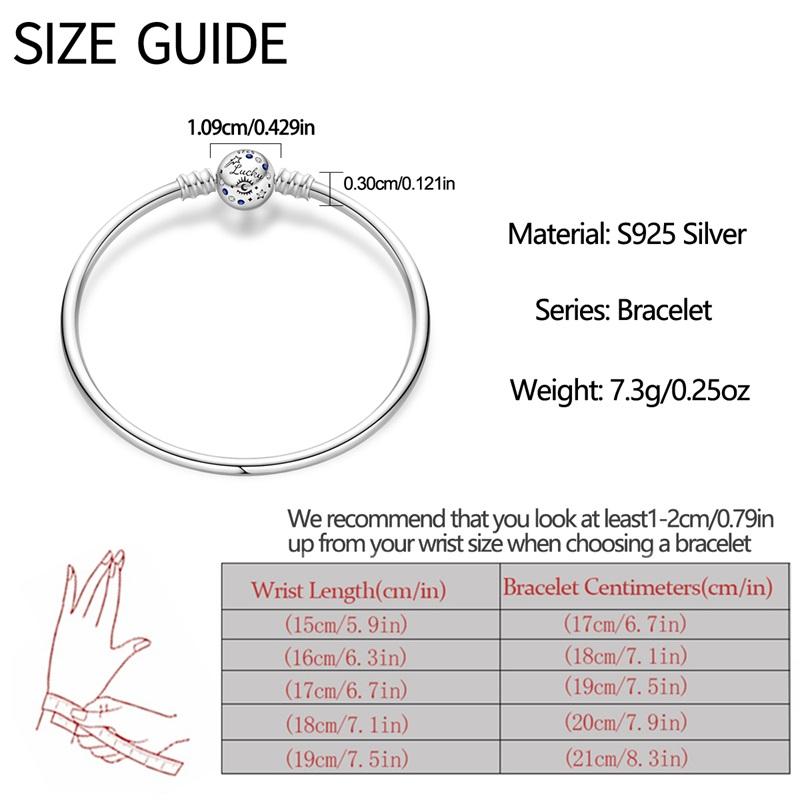 Real 925 Silver Hard Bracelet Size 17-20 Star Heart Spider Web Romantic For Women Luxury Jewelry