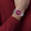 Casio STANDARD series 50 meters waterproof quartz movement stainless steel strap Japanese and Korean watch 41mm men's watch pink dial MTP-B130M-4AV