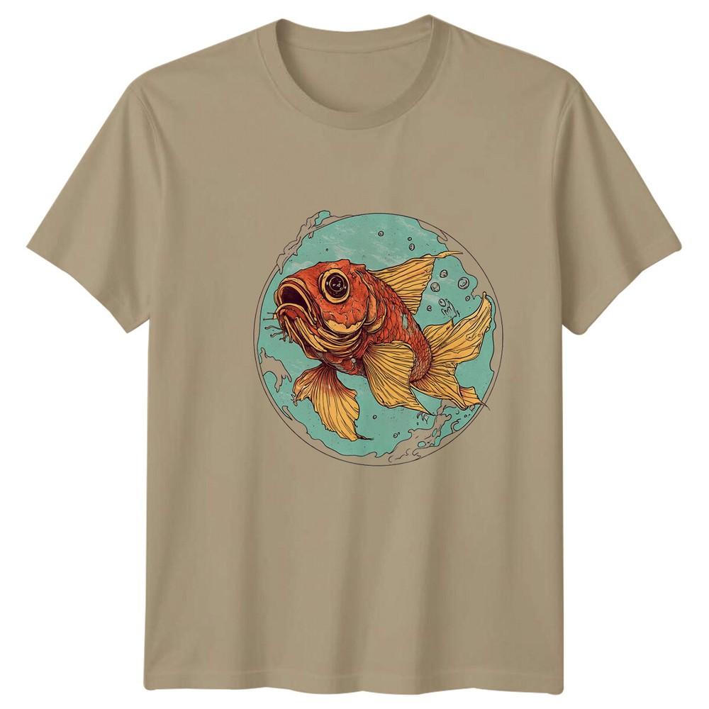Goldfish Fish Animals Unisexs TShirt Graphic Tee S