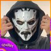 Cyber Punk Wizard Mask Cosplay Costumes White Mech Style For Halloween Comic-Con Carnival Party Performance Coser Prop Gift