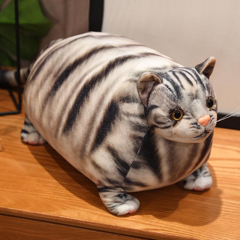 Vendita Regali Peluche Gatto Grasso Pancione 30cm Giocattolo Bambola Animale Testa Piccola Corpo Grande Cuscino Coccoloso Decorazione Casa