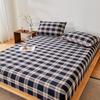 2026 Spring/Summer Muji Style Yarn-Dyed Washed Cotton Fitted Sheet - Style One