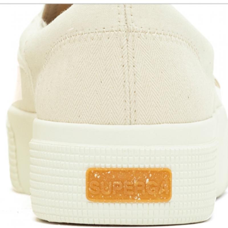 Superga 2347 Organic Slip On Patchwork Beige S2128nwa8g