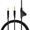2M Headphone Cable Plug and Play Audio Line Volume Control for Logitech Astro A10 A30 A40