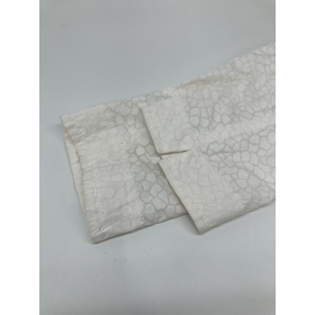 GIORGIO ARMANI White PG4014 Inside Lace All-Over Print Jacket Jacket 46 whiteUsed