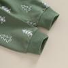 Toddler Baby Boys Girls Christmas Clothes Set Xmas Tree Print Long Sleeve Pullover Sweatshirt Tops Pants