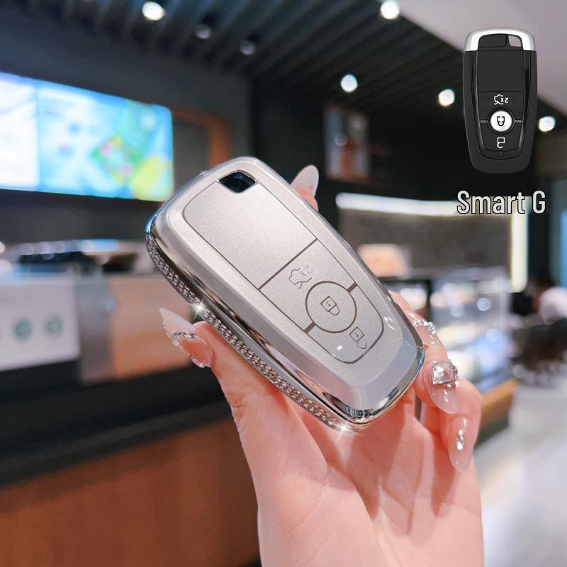 Premium TPU Key Fob Case for Ford Mondeo, Edge, Explorer, and Escort.