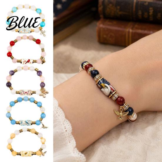 Hummingbird Design Bracelet Blessing Birds with Premium Gift Box Pink