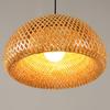 Hand-woven Lamp Shade Bamboo Pastoral Natural Lamp Hanging Cover Home Decor