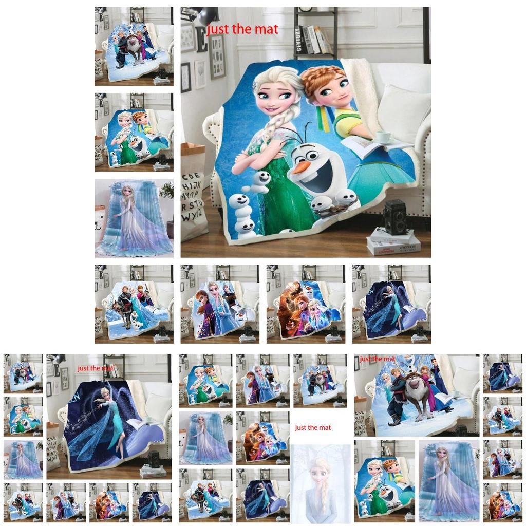 Prinzessin Elsa Flanelldecke Weich und Gemütlich Cartoon-Druckdecke Für Kinder Größe 150*200
