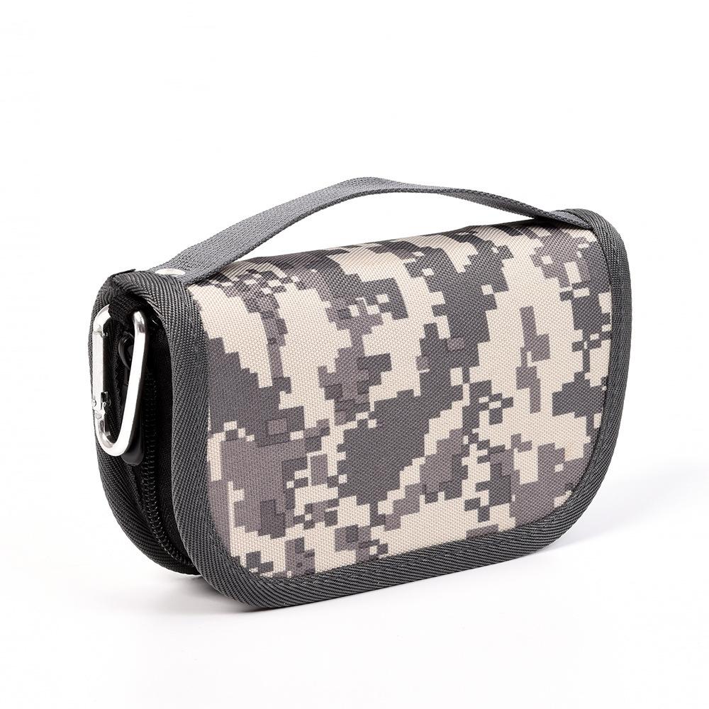 Compact Lure Organizer Pouch for Spinnerbaits, Fly Hooks, Crankbaits, VIB & Soft Plastic Worms, Tackle Storage