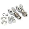 39mm CNC Aluminum Universal Motorcycle Rear Passenger Footpeg Mount Support Bracket Kit Chrome