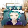 3D Anime Yuragi-sou No Yuuna-san Bedding Set Print With Pillowcase Duvet Cover Soft Single Double Queen Super King Size Bedroom
