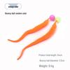 Solid Color Elastic Ball & Caterpillar Teaser Stick Kitten Toy