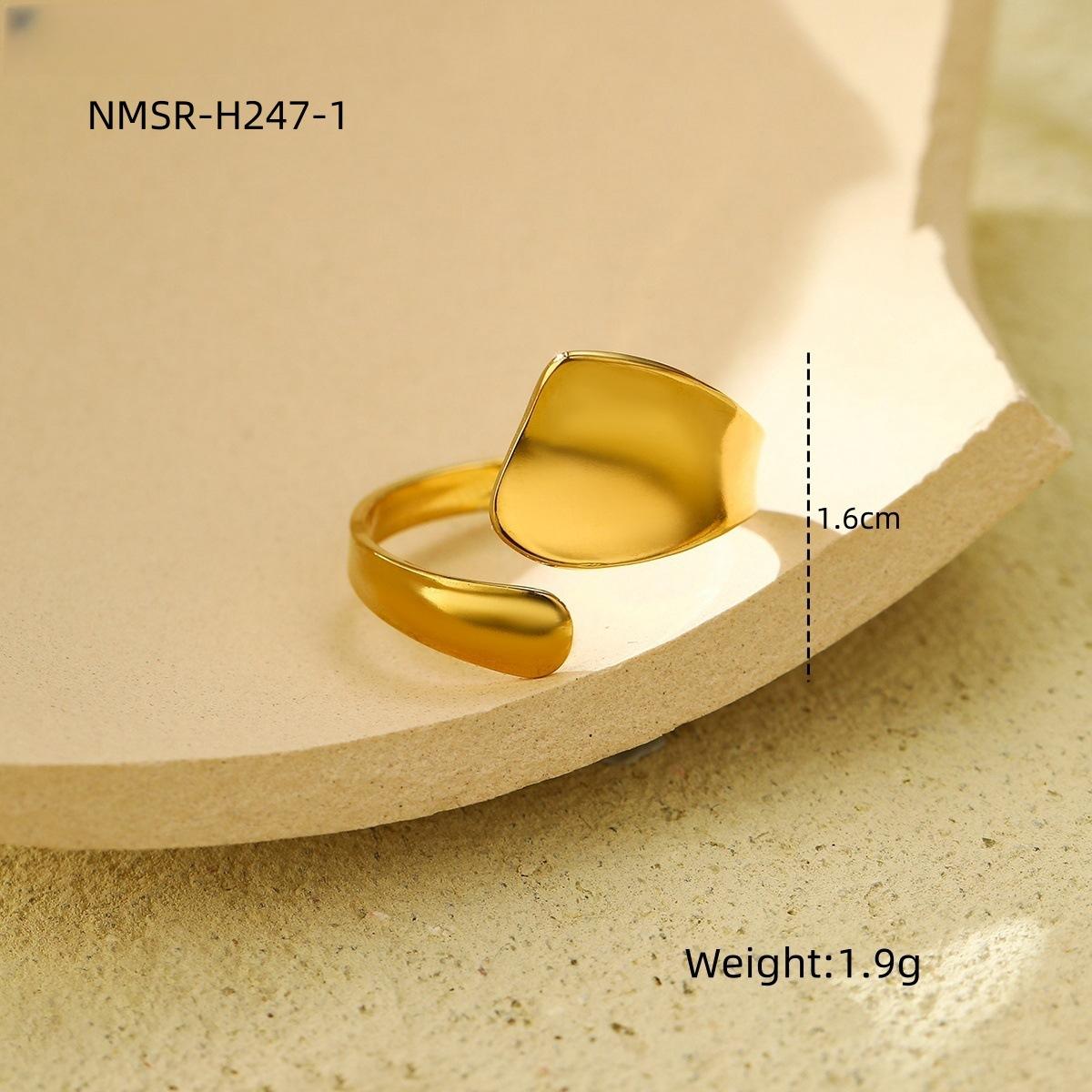 GEMCHIC Women s Geometric Open Ring Stainless Steel Fashion Statement Jewelry