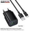 BAS82A Single Port Fast Charger QC3.0 EU Standard Type-C Charger Set