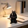 Dragon Ornaments 3D Printed Reading Figurine, Cute Statue with Glasses Fantasy Book Decor Book, Desktop Bookshelf Decor, Lover Gift Whimsical Desk