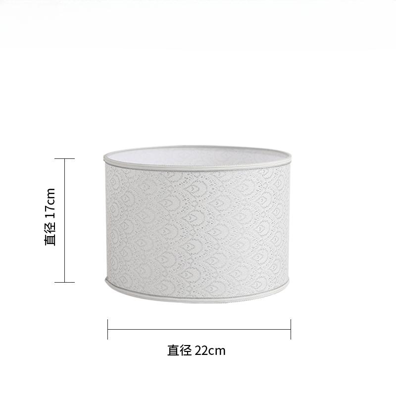 E27 Linen Fabric Metal Desk Lamp Cloth Lampshade 14/22/25cm Height Nordic Cloth Metal Lamp Shade Home Decoration