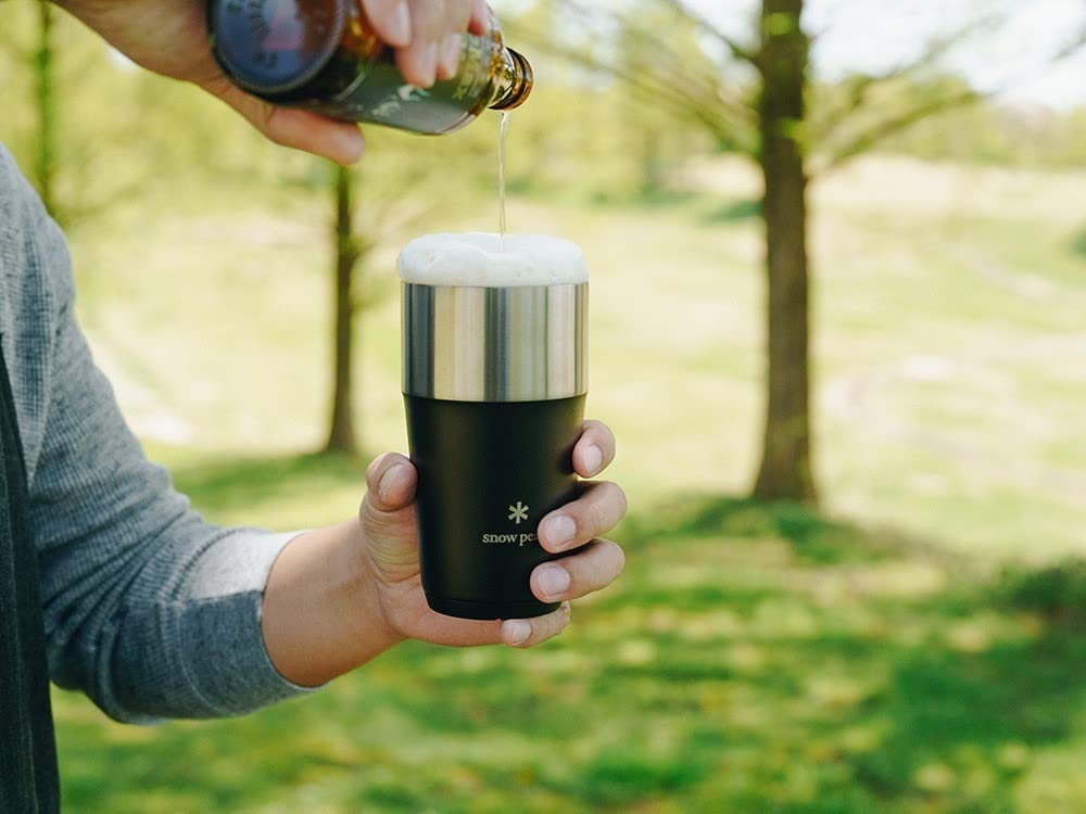 Snow Peak Thermo Tumbler 470 4 Color Set SET-470 Black, Olive Green, Silver, Sand